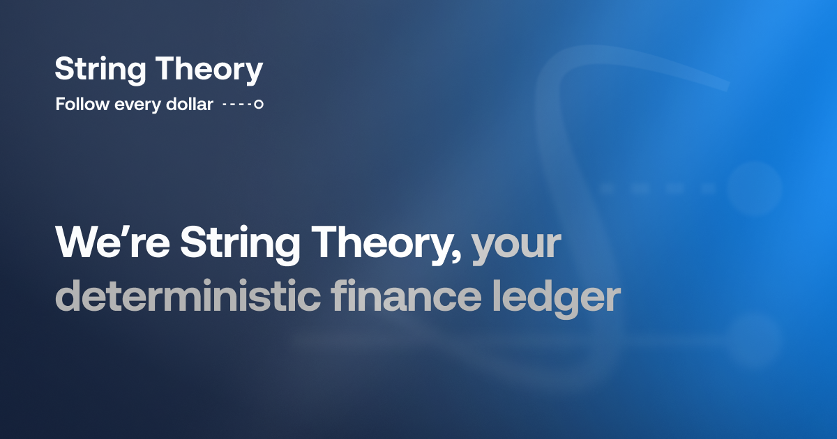 Replacing 600-Year-Old Ledgering | About String Theory